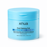 Anua 8 Hyaluronic Acid Catechin Calming Pad 110 pads in a blue 185 ml tub