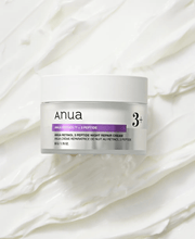 Anua Retinol 3 Peptide Night Repair Cream 50g with cream texture