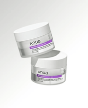 Official Anua Retinol 3 Peptide Night Repair Cream display showing two jars; listing includes one 50g jar