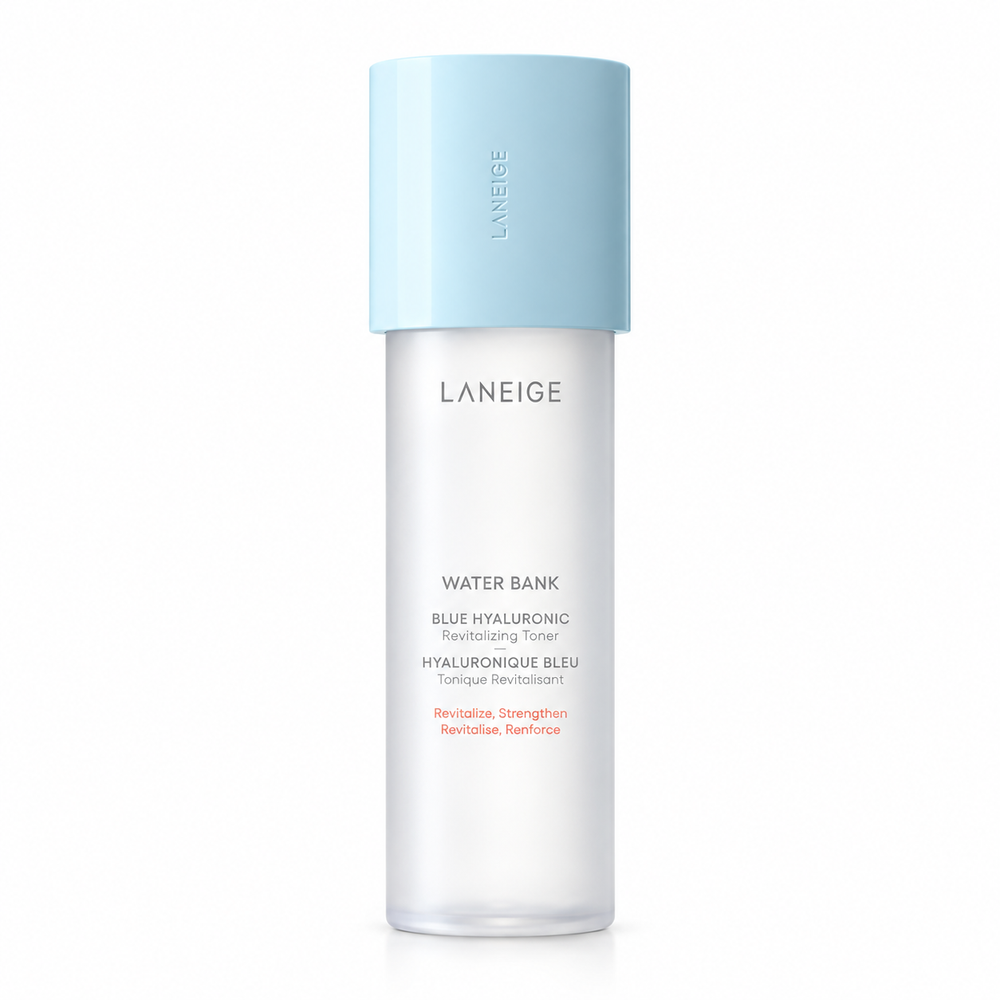 LANEIGE Water Bank Blue Hyaluronic Essence Toner 160 mL on a white background