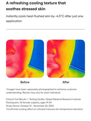 LANEIGE Water Sleeping Mask: Infrared-induced heat-flushed skin cooling result with all study and image qualifiers