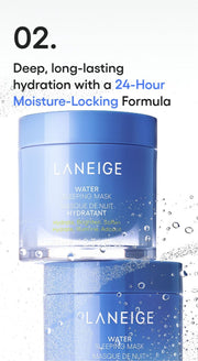 LANEIGE Water Sleeping Mask: Point 2 twenty-four-hour moisture-locking formula