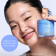 LANEIGE Water Sleeping Mask: Skin appearance after four versus eight hours of sleep, with full instrumental-test qualifier