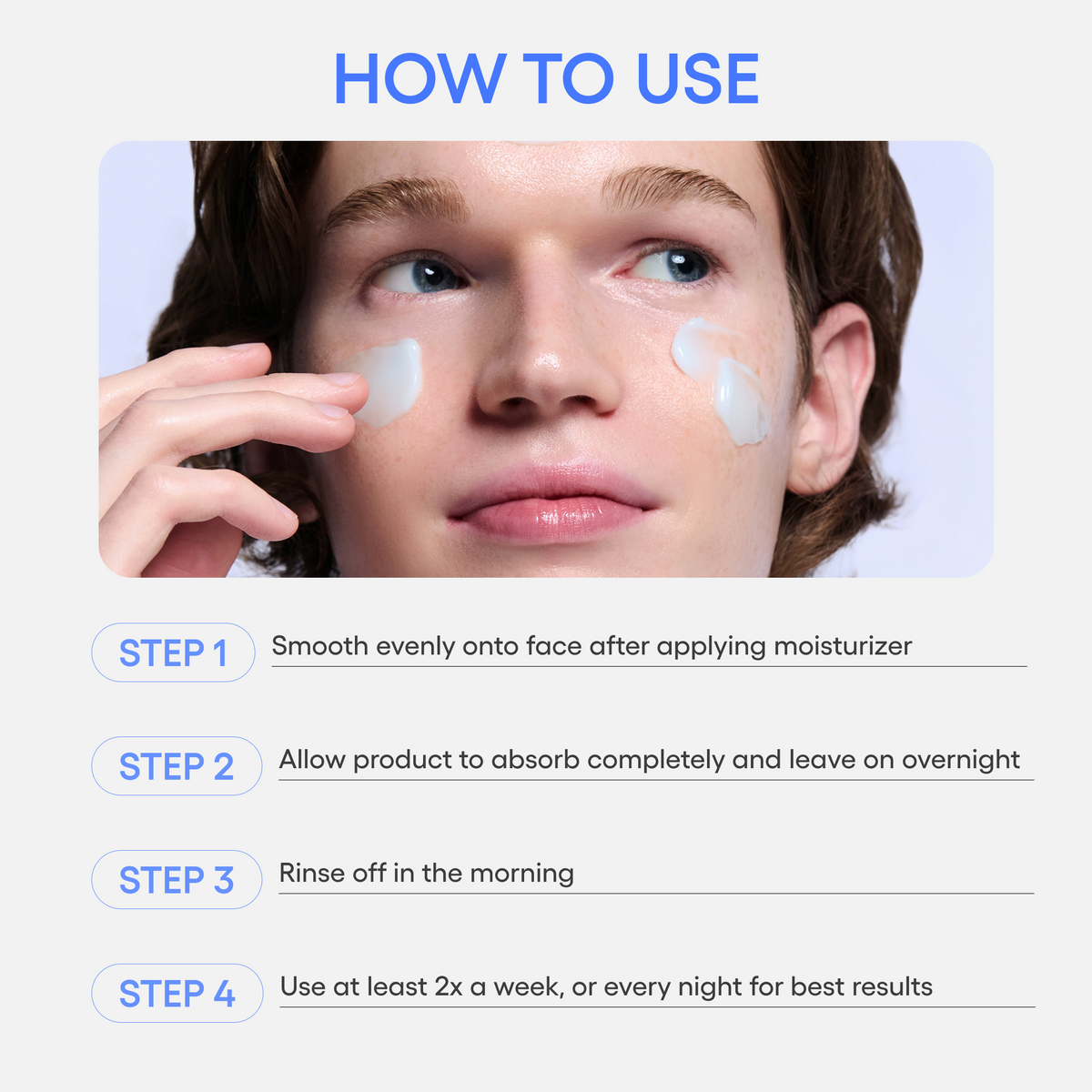LANEIGE Water Sleeping Mask: Four overnight use steps and frequency