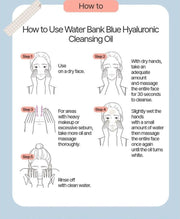 LANEIGE Water Bank Blue Hyaluronic Cleansing Oil official how to