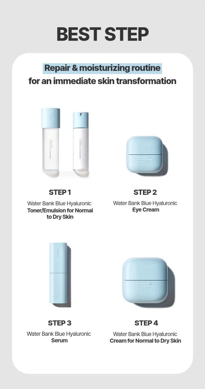 LANEIGE Water Bank Blue Hyaluronic Cleansing Oil official routine