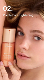LANEIGE Balance Mode Shine Control Weightless Moisturizer official panel: 02. Visible Pore Tightening