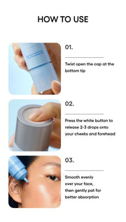 LANEIGE Water Bank Aqua Facial official information panel: How to use in three steps