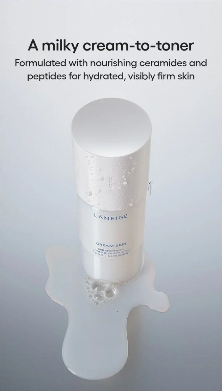 LANEIGE Cream Skin Cerapeptide Mist official same-formula information panel: cream to toner