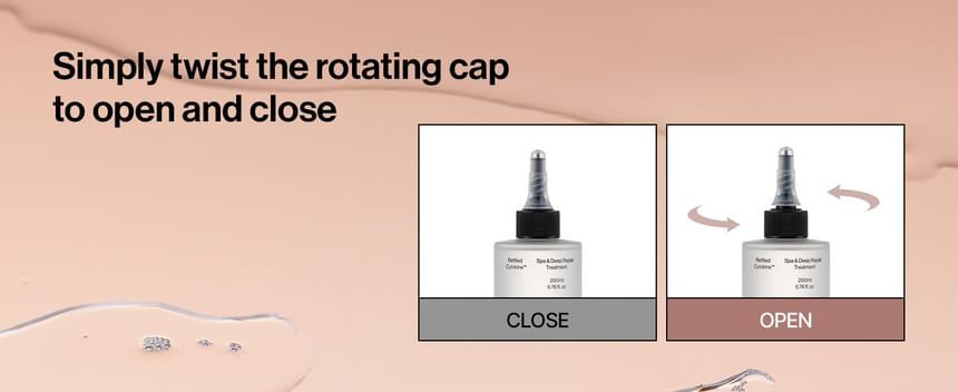 Refilled Twist-open nozzle instructions