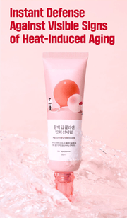 ROUND LAB Camellia Deep Collagen Firming Sun Serum 50 ml: heat defense original product information panel