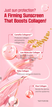ROUND LAB Camellia Deep Collagen Firming Sun Serum 50 ml: collagen complex original product information panel
