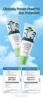 ROUND LAB Pine Calming Cica Mild-Up Sunscreen 40ml: sun protection original product information panel