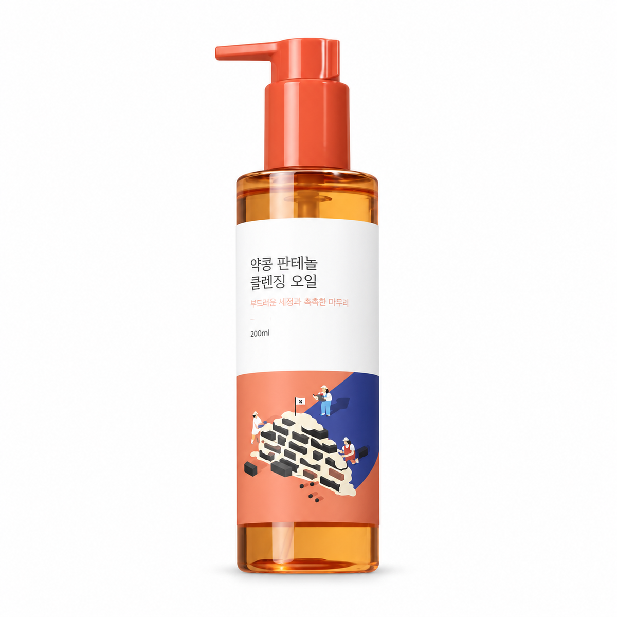 ROUND LAB Soybean Panthenol Cleansing Oil 200 ml on a white background