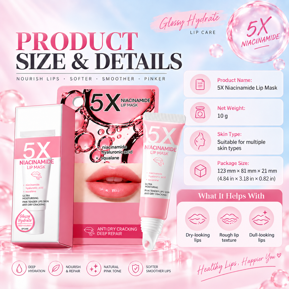 5X Niacinamide Lip Mask