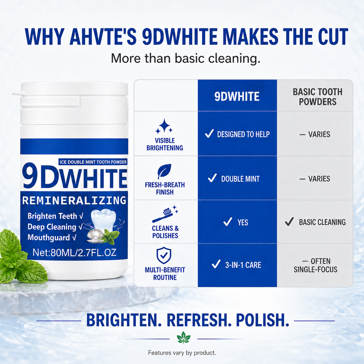 9D Teeth Whitening Powder
