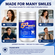 5D White Teeth Whitening Powder - Mint