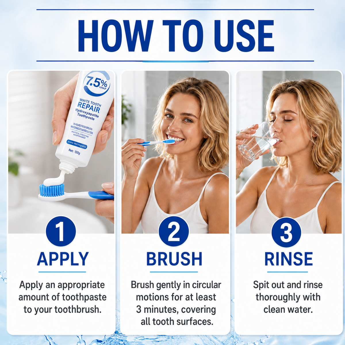 7.5% Nano-Hydroxyapatite Toothpaste