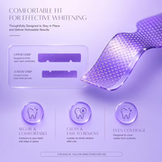 Purple Teeth Whitening Strips, 14 CT