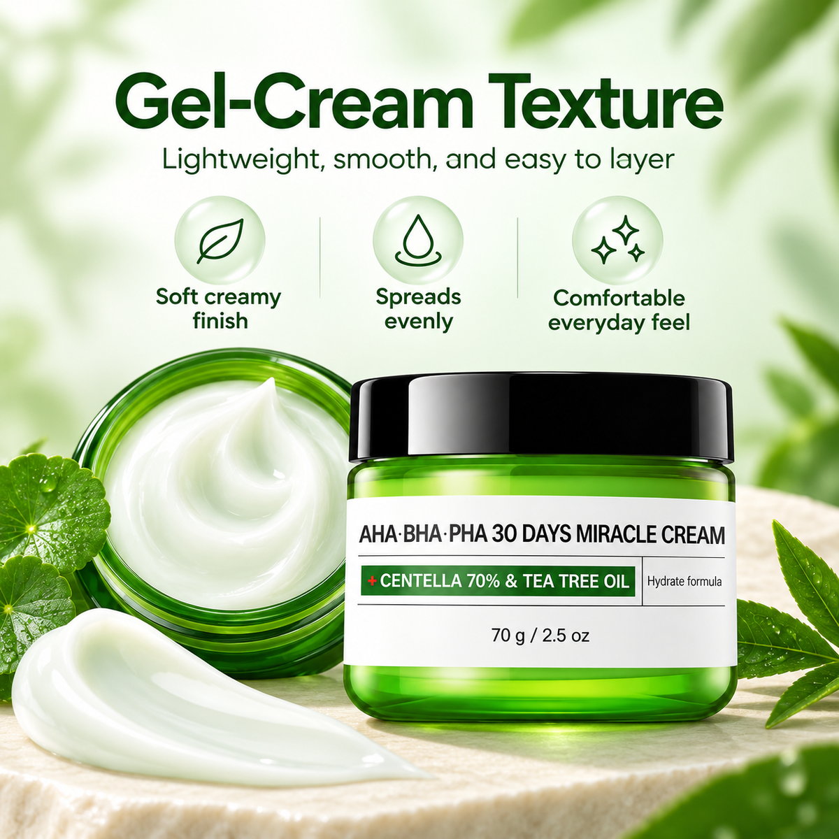 Centella Moisturizer with AHA BHA PHA & Cica Cream
