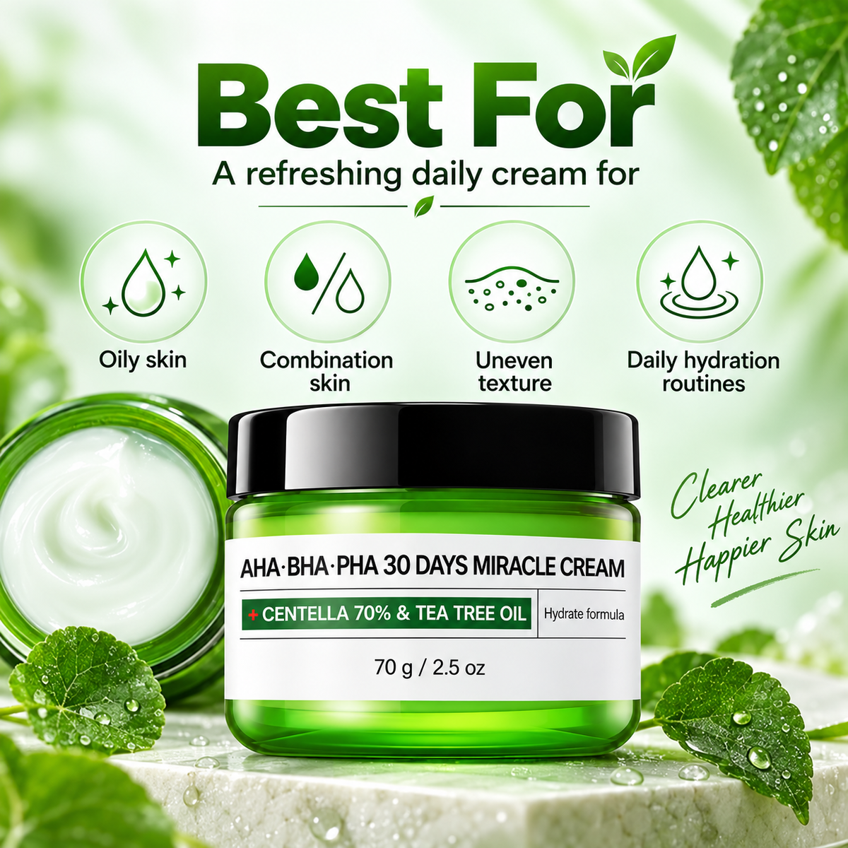Centella Moisturizer with AHA BHA PHA & Cica Cream