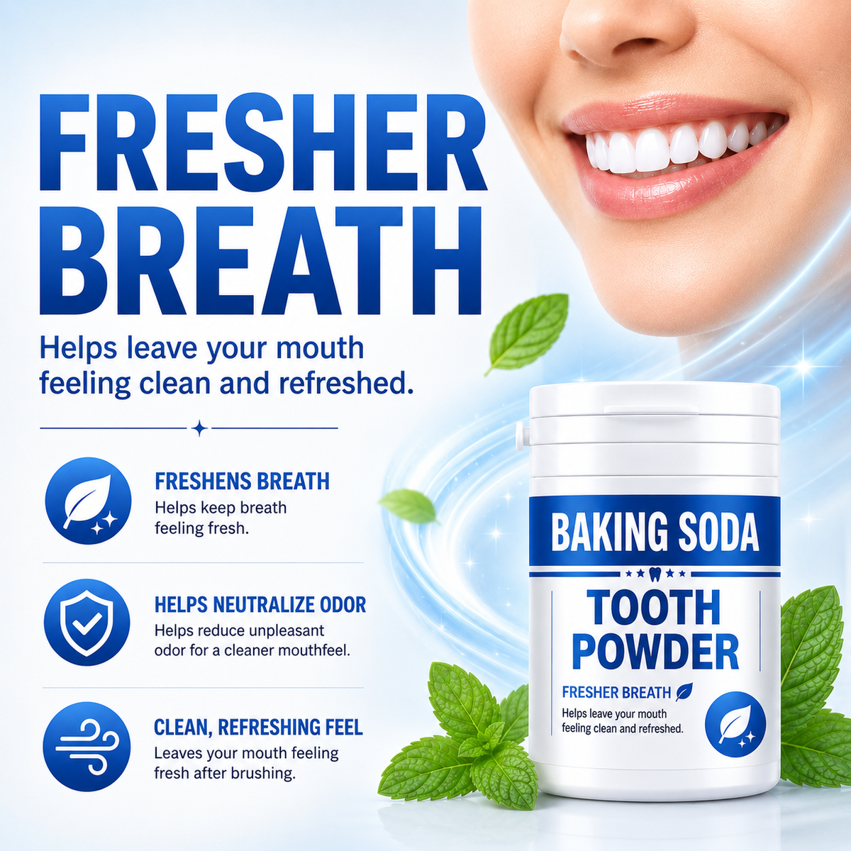 Baking Soda Tooth Powder for Teeth Whitening