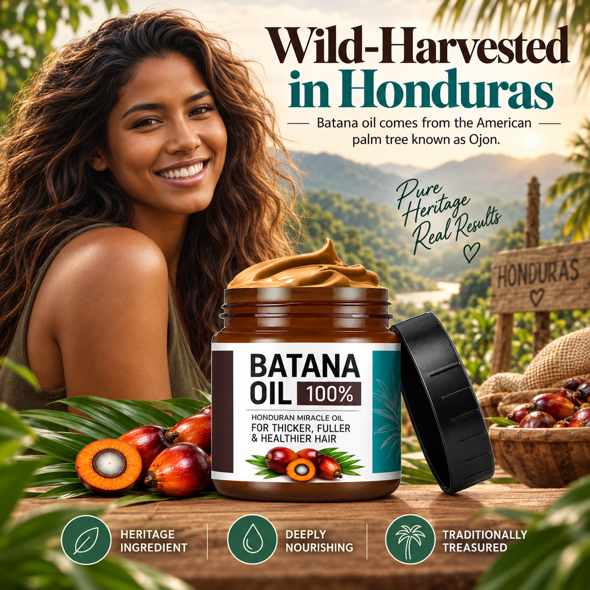 Raw Batana Oil for Hair – 100% Pure Batana Oil Paste