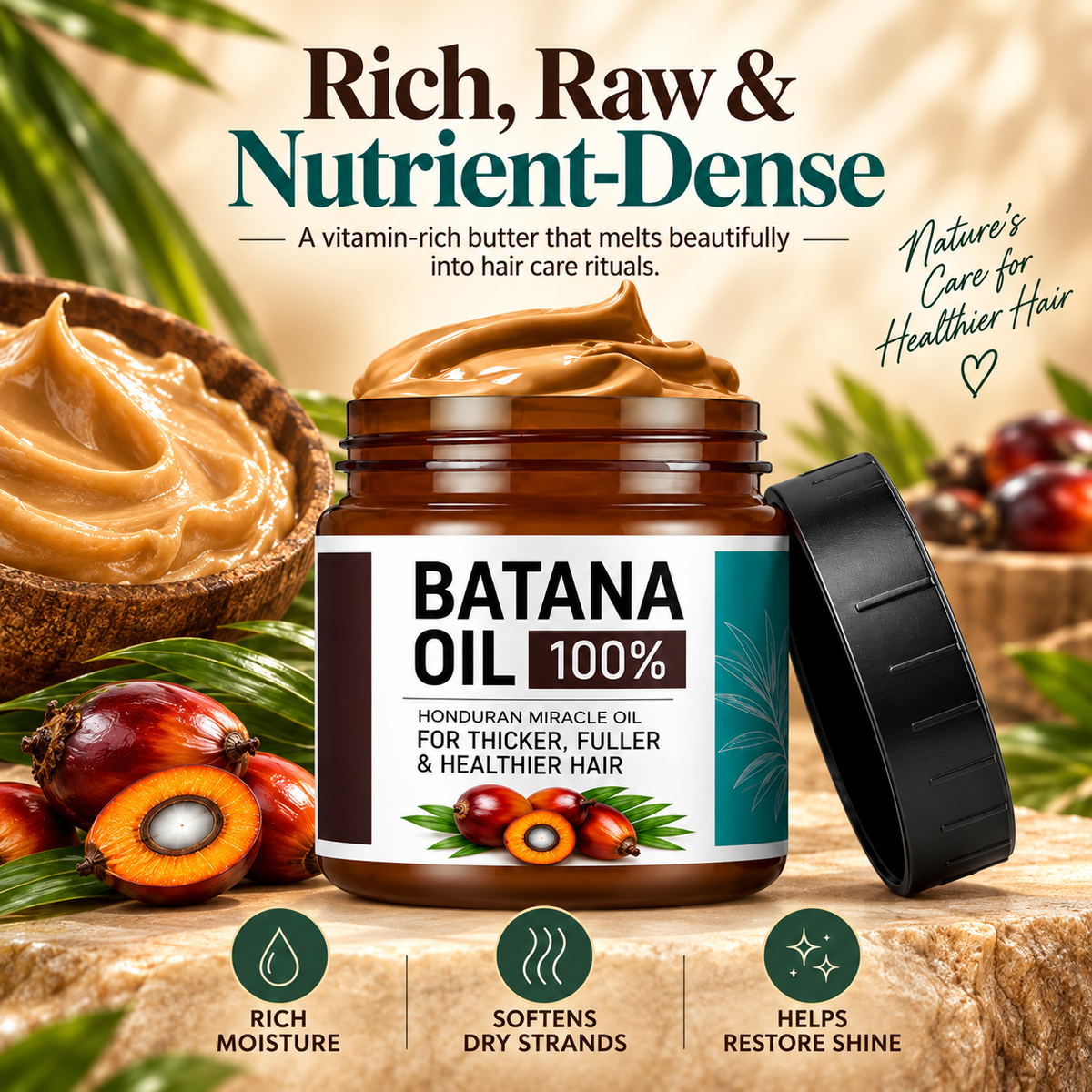 Raw Batana Oil for Hair – 100% Pure Batana Oil Paste
