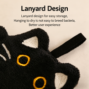 Black Cat Hanging Hand Towel for Bathroom & Kitchen