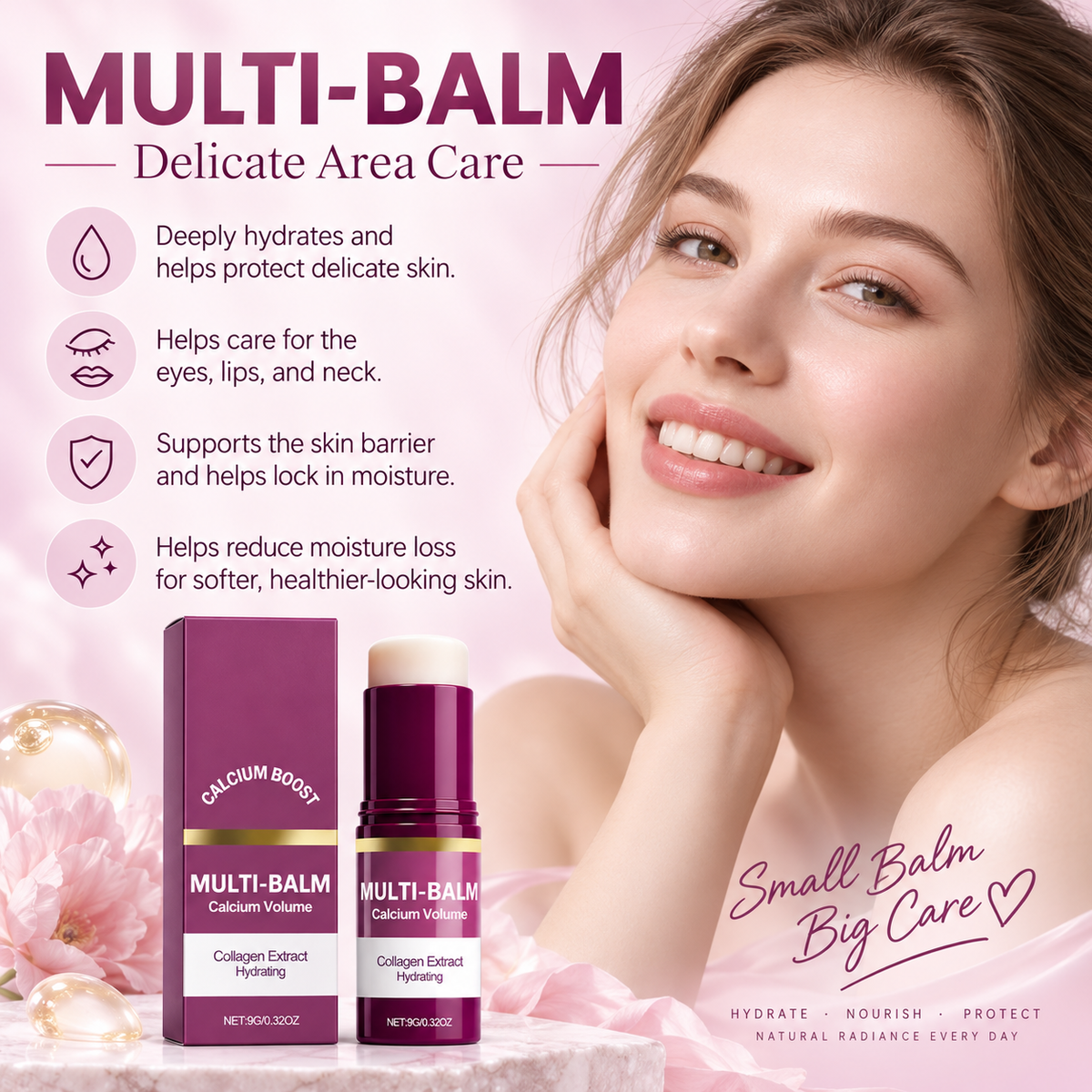 Calcium Volume Multi Balm Stick for Face & Eyes