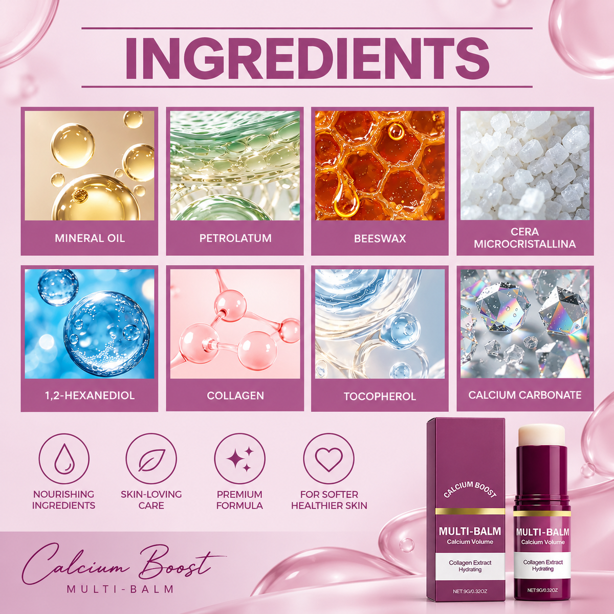 Calcium Volume Multi Balm Stick for Face & Eyes