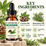 Rosemary Hair Oil with Castor Oil