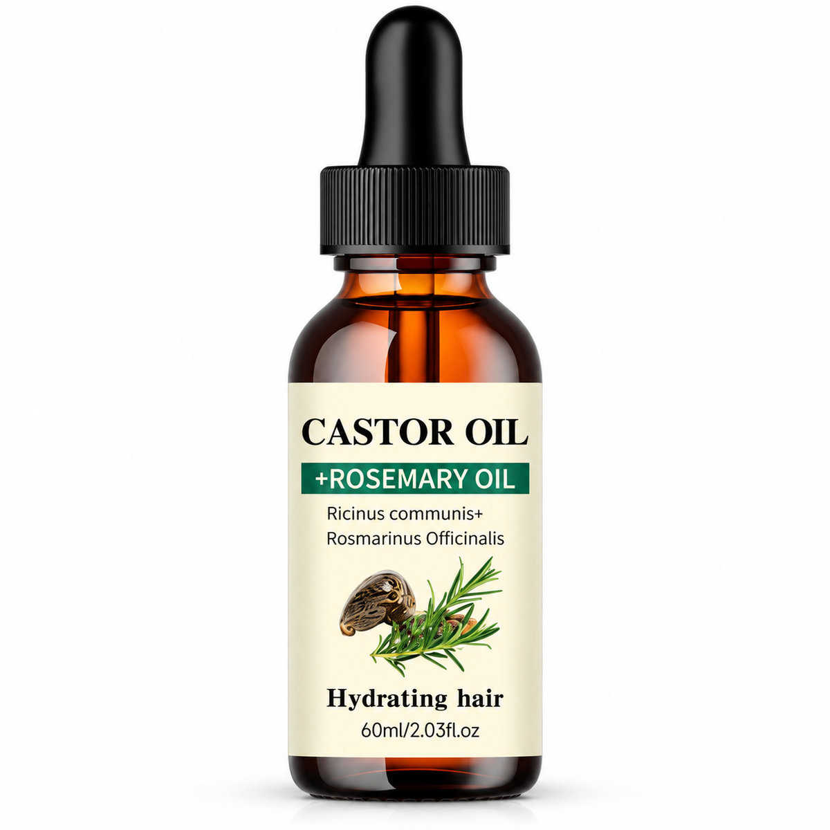Rosemary Hair Oil with Castor Oil
