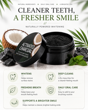 Coconut Activated Charcoal Teeth Whitening Powder