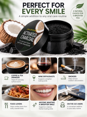 Coconut Activated Charcoal Teeth Whitening Powder