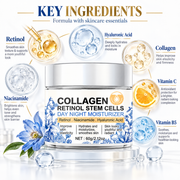 Collagen Day & Night Moisturizer with Retinol & Stem Cells