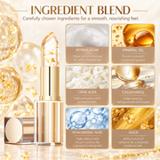 Transferproof Color-Changing Lipstick & Lip Tint with Gold Flakes