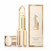 Transferproof Color-Changing Lipstick & Lip Tint with Gold Flakes