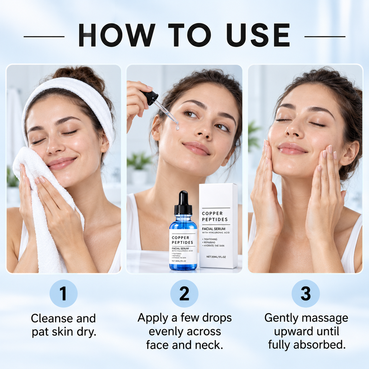 Copper Peptide Serum with GHK-Cu + Hyaluronic Acid