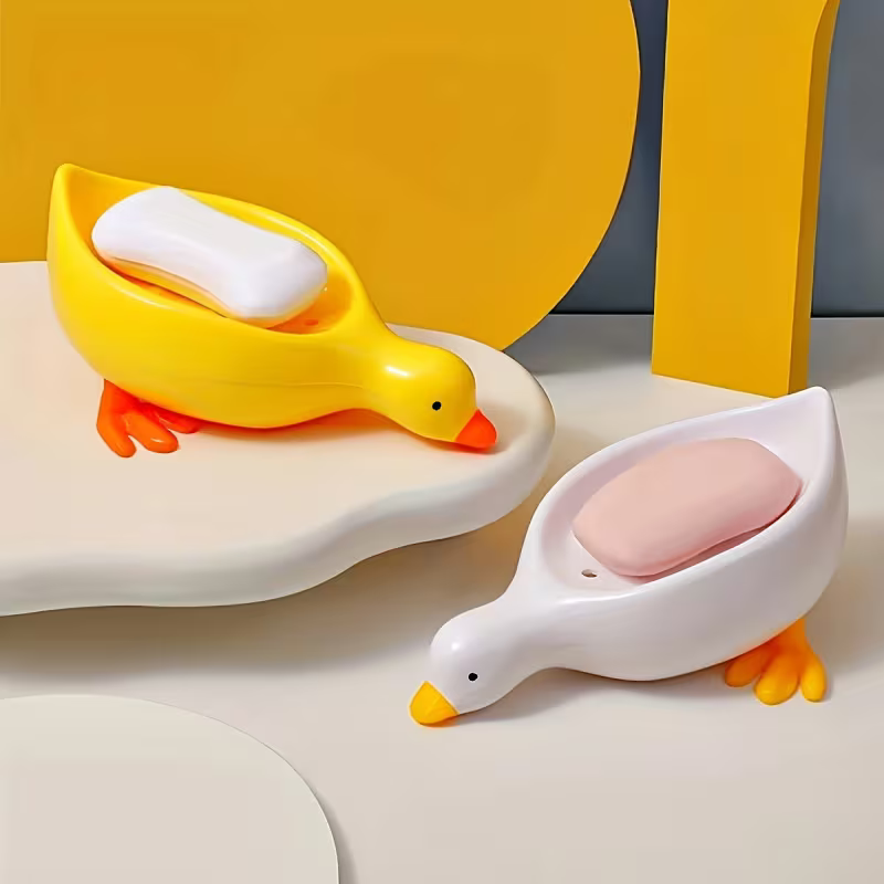 Duck Self-Draining Soap Dish Holder