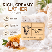 Goat Milk Soap Bar with Honey & Shea Butter