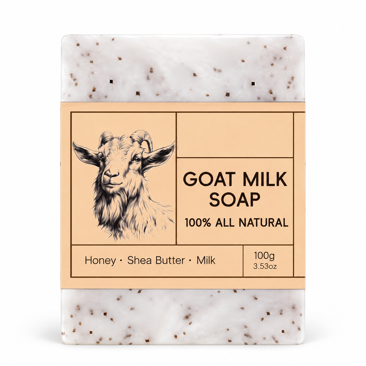 Goat Milk Soap Bar with Honey & Shea Butter