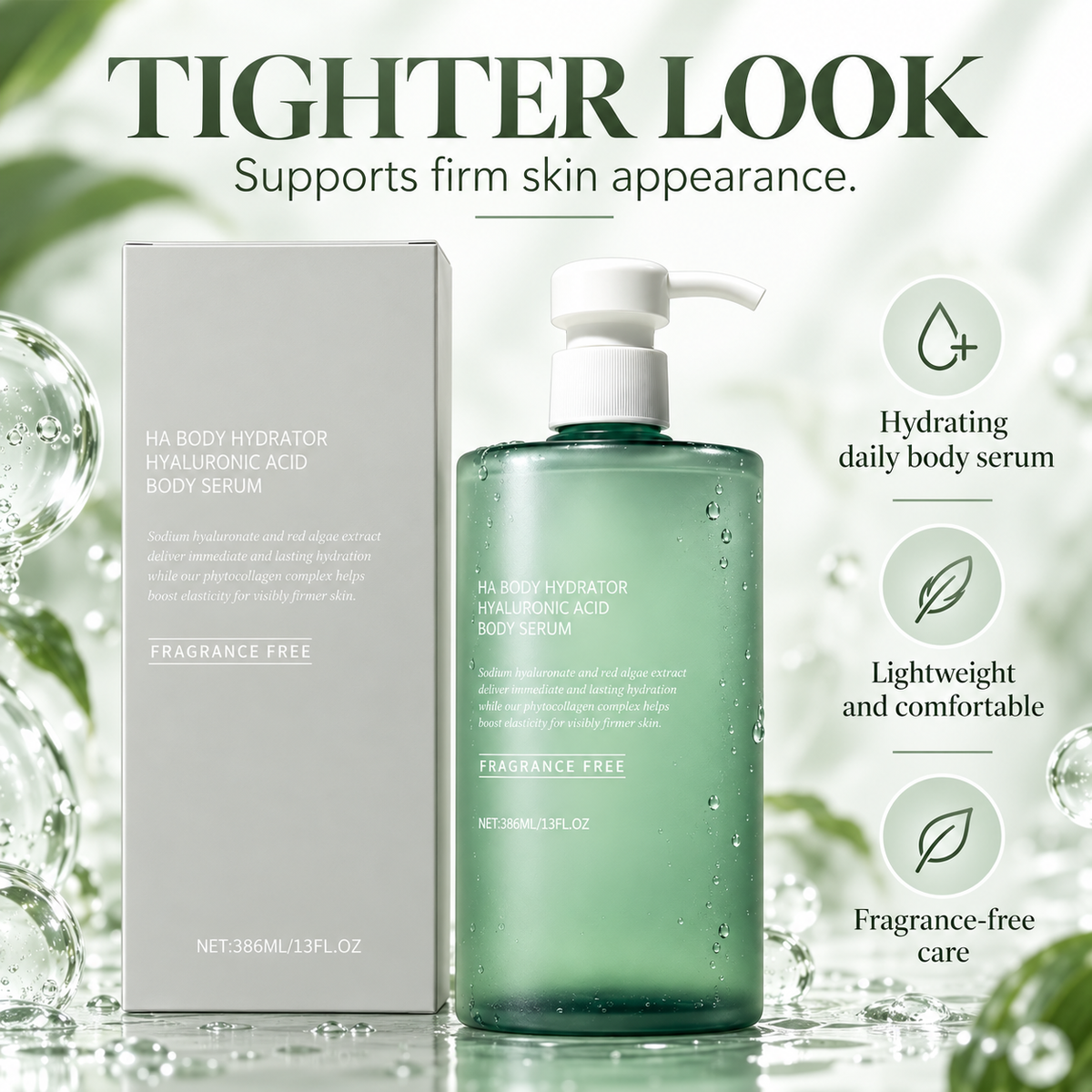 HA Body Hydrator Hyaluronic Acid Body Serum for Dry Skin
