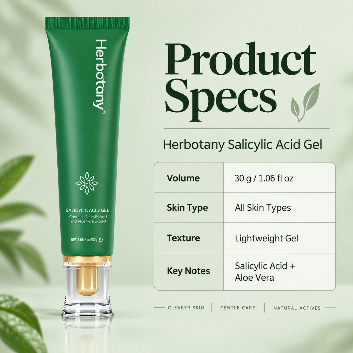 Salicylic Acid Gel for Face with Aloe Vera