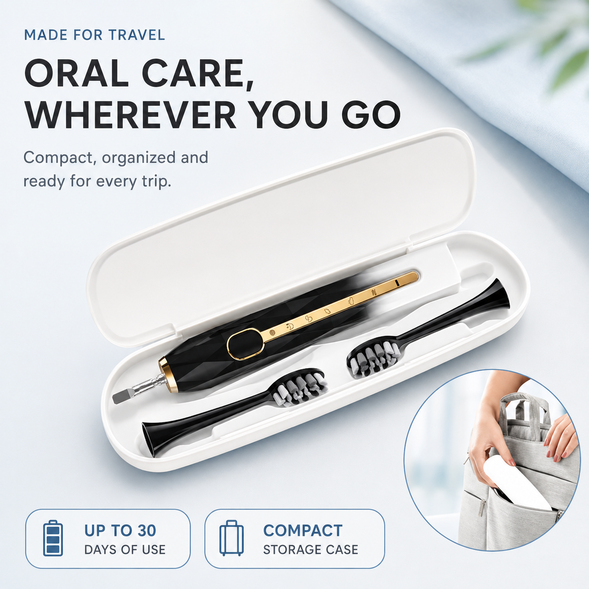 IPX8 Waterproof Sonic Electric Toothbrush