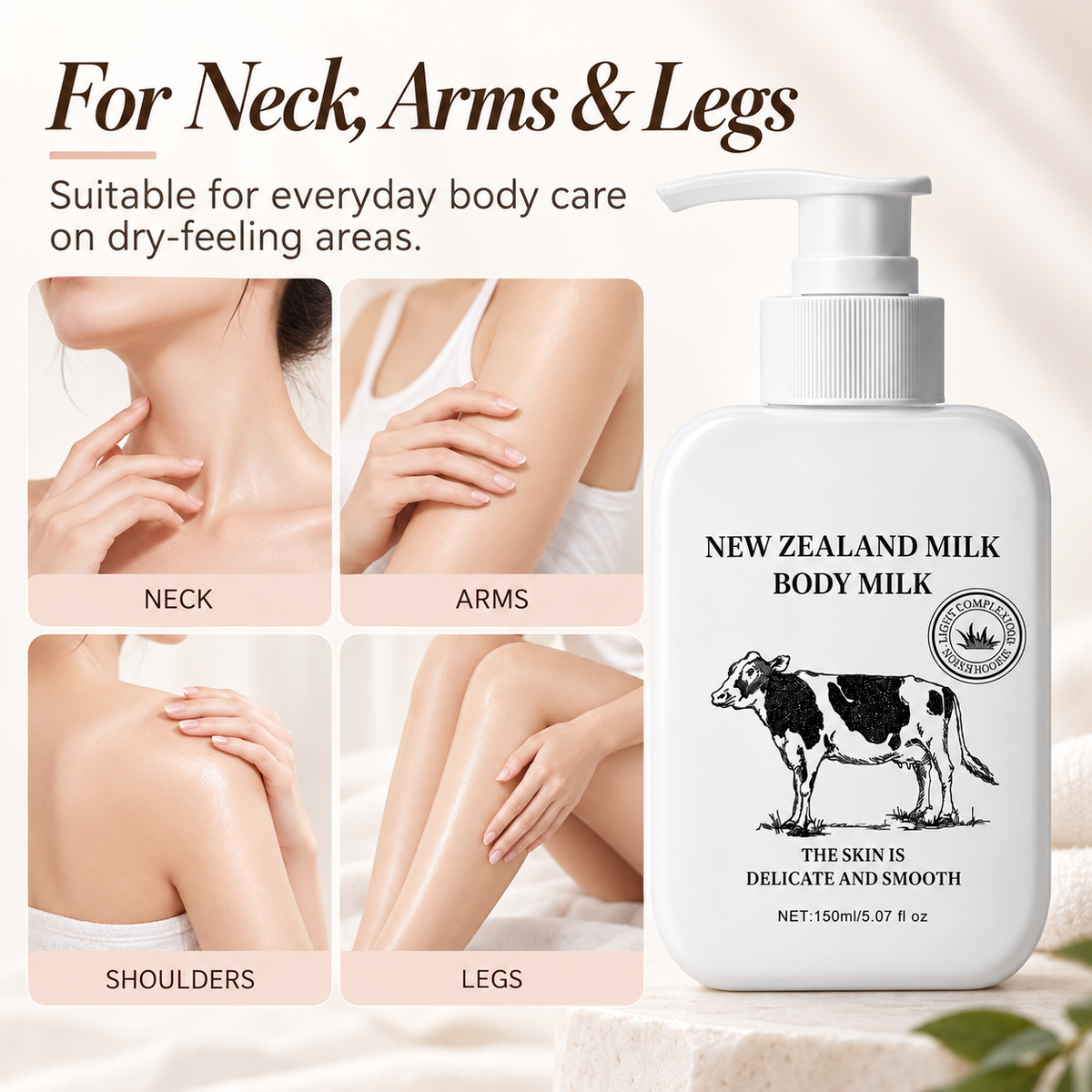 New Zealand Milk Body Lotion for Dry Skin