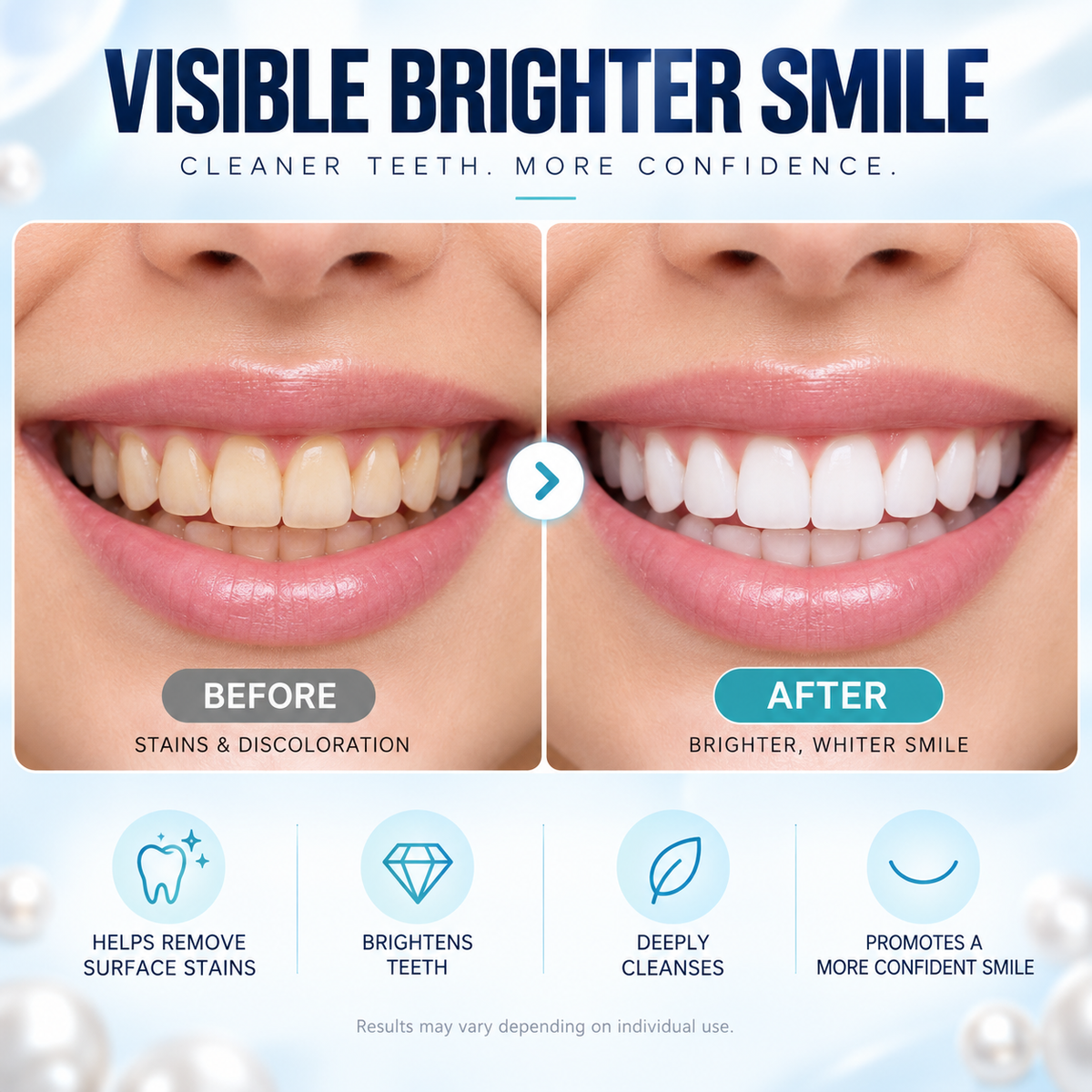Teeth Whitening Powder with Probiotics & Pearl