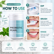 Teeth Whitening Powder with Probiotics & Pearl