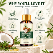 Rosemary Oil for Hair with Coconut Oil for Dry Scalp