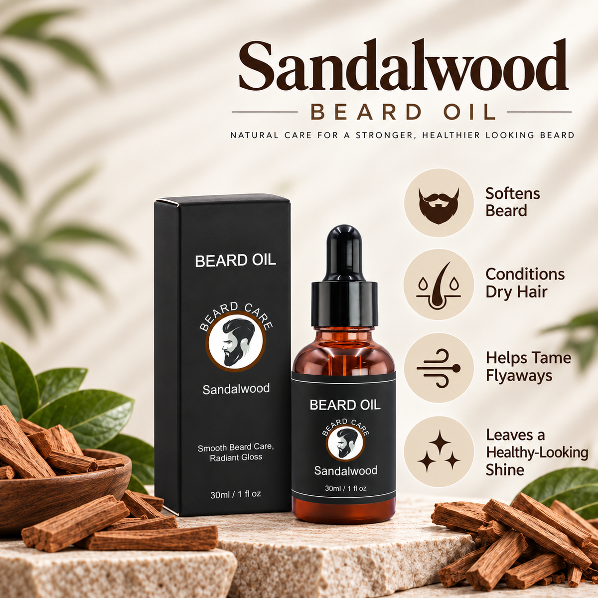 Sandalwood Beard Oil for Men